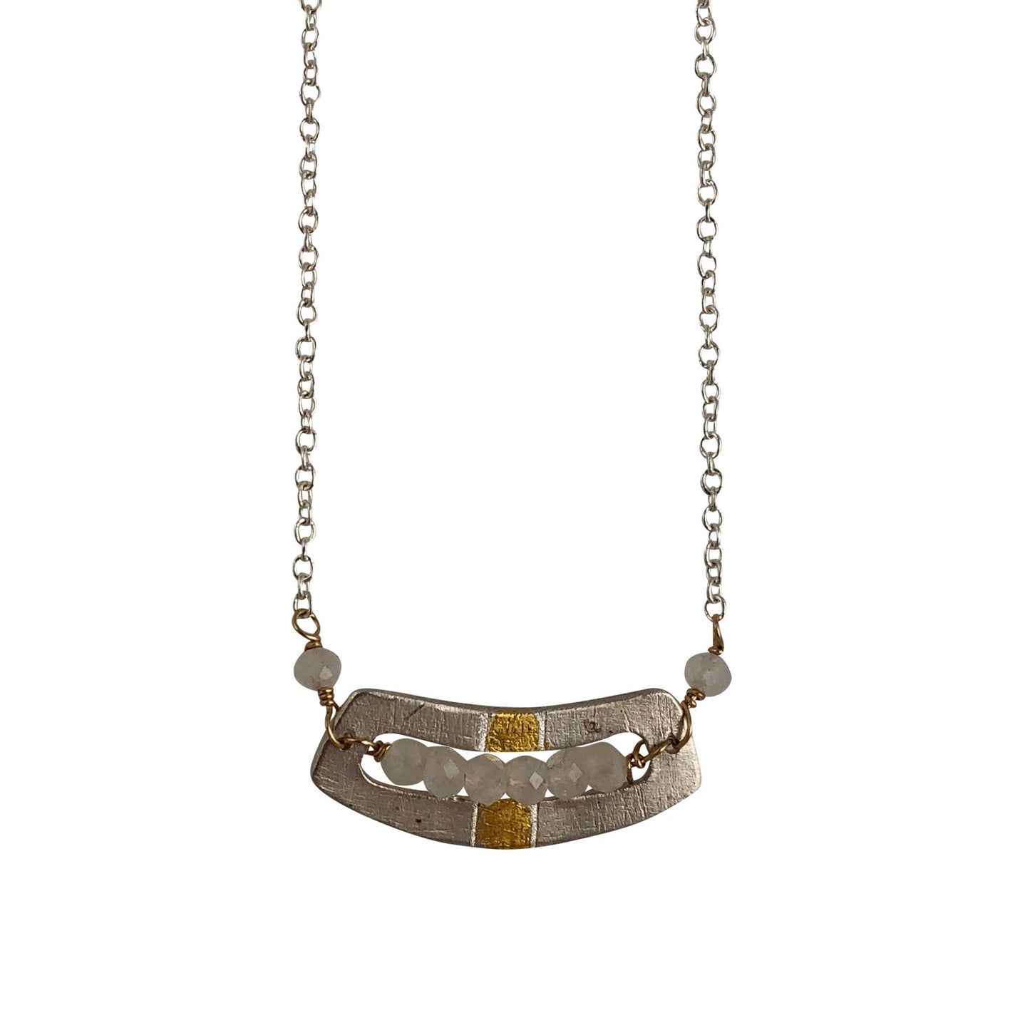 Moonstone Curved Pendant
